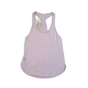 lululemon Womens 4 105F Singlet Heathered Lilac Vintage Athleisure Yoga VGUC